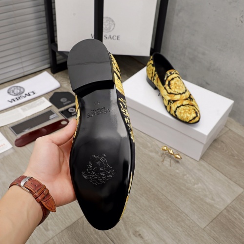 Replica Versace Leather Shoes For Men #934104 $82.00 USD for Wholesale