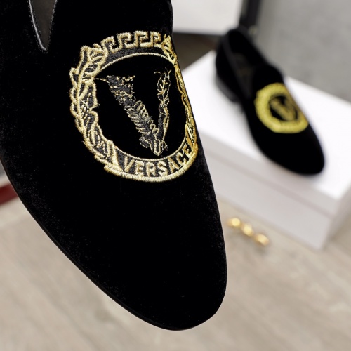 Replica Versace Leather Shoes For Men #934105 $82.00 USD for Wholesale