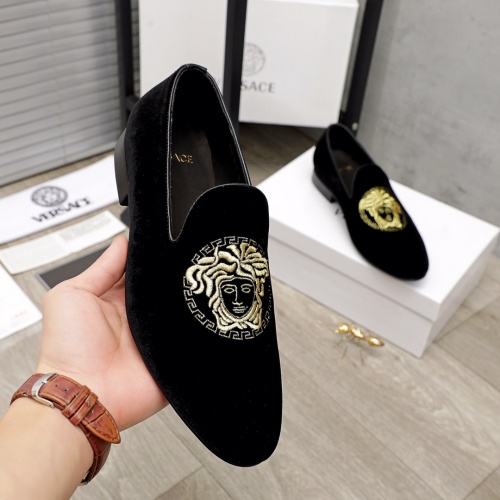 Replica Versace Leather Shoes For Men #934107 $82.00 USD for Wholesale
