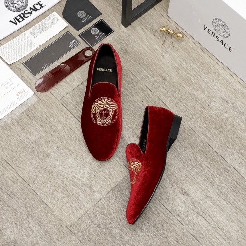 Replica Versace Leather Shoes For Men #934108 $82.00 USD for Wholesale