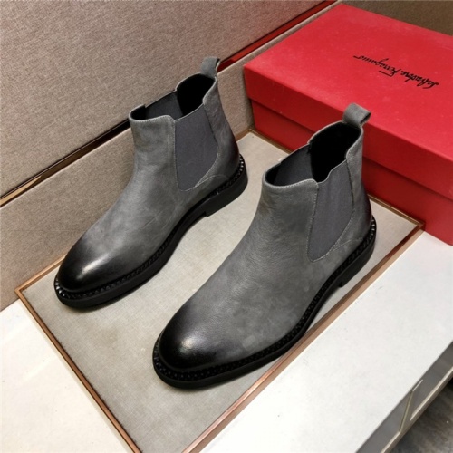 Salvatore Ferragamo Boots For Men #934198 $130.00 USD, Wholesale Replica Salvatore Ferragamo Boots