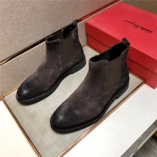 Salvatore Ferragamo Boots For Men #934199 $130.00 USD, Wholesale Replica Salvatore Ferragamo Boots