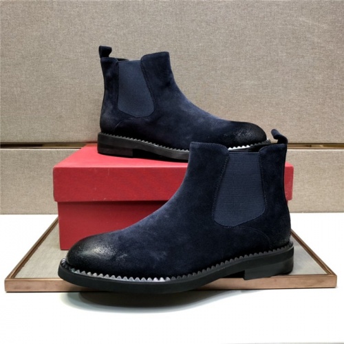 Replica Salvatore Ferragamo Boots For Men #934201 $130.00 USD for Wholesale