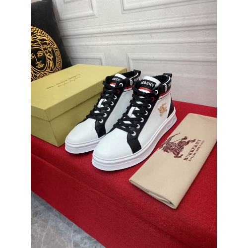Replica Burberry High Tops Shoes For Men #934291 $76.00 USD for Wholesale