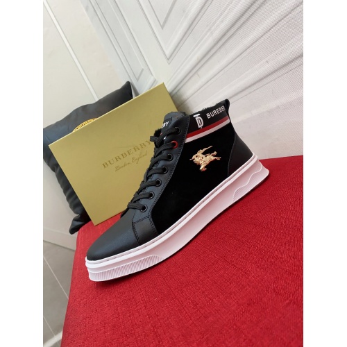 Replica Burberry High Tops Shoes For Men #934292 $76.00 USD for Wholesale