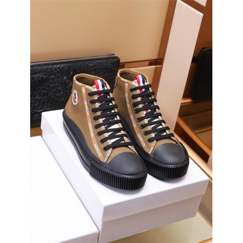 Moncler High Tops Shoes For Men #934332 $85.00 USD, Wholesale Replica Moncler High Tops Shoes