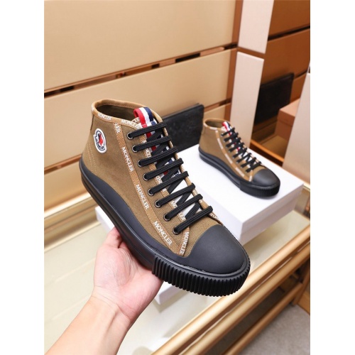 Replica Moncler High Tops Shoes For Men #934332 $85.00 USD for Wholesale