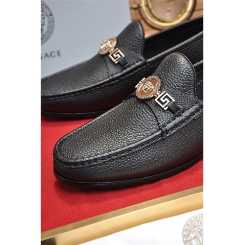 Replica Versace Leather Shoes For Men #934565 $100.00 USD for Wholesale
