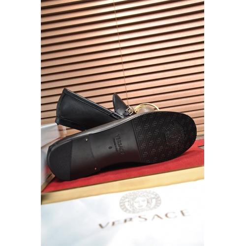 Replica Versace Leather Shoes For Men #934566 $100.00 USD for Wholesale