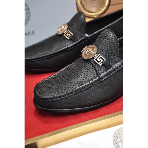 Replica Versace Leather Shoes For Men #934567 $100.00 USD for Wholesale