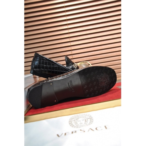 Replica Versace Leather Shoes For Men #934568 $100.00 USD for Wholesale