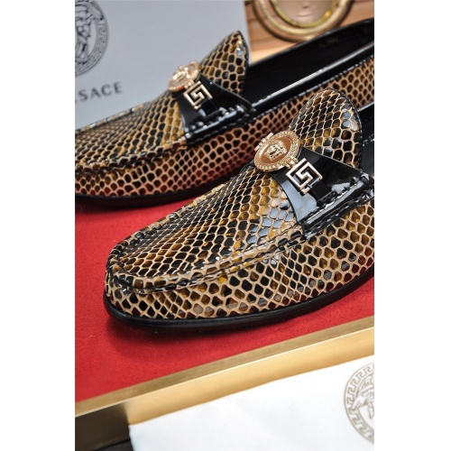 Replica Versace Leather Shoes For Men #934569 $100.00 USD for Wholesale