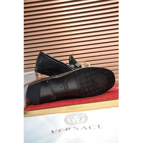 Replica Versace Leather Shoes For Men #934570 $100.00 USD for Wholesale