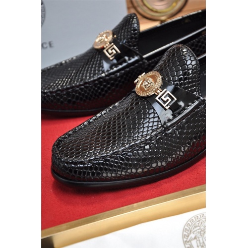 Replica Versace Leather Shoes For Men #934570 $100.00 USD for Wholesale