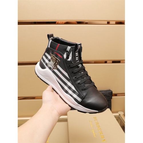 Replica Burberry High Tops Shoes For Men #934618 $82.00 USD for Wholesale