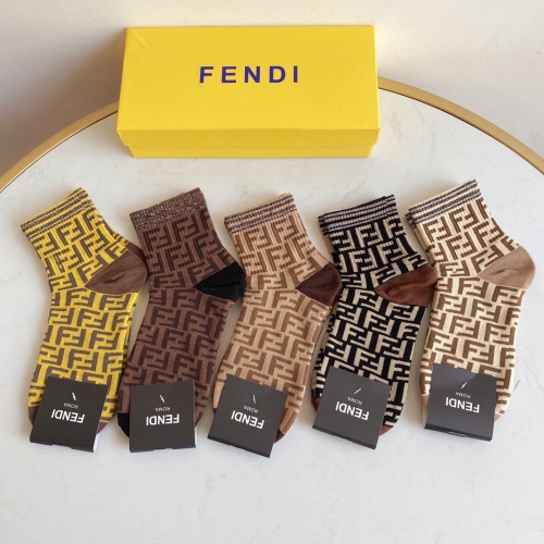Fendi Socks #934634 $27.00 USD, Wholesale Replica Fendi Socks