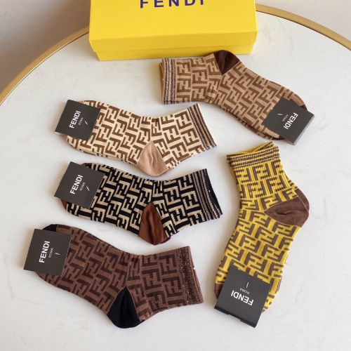 Replica Fendi Socks #934634 $27.00 USD for Wholesale