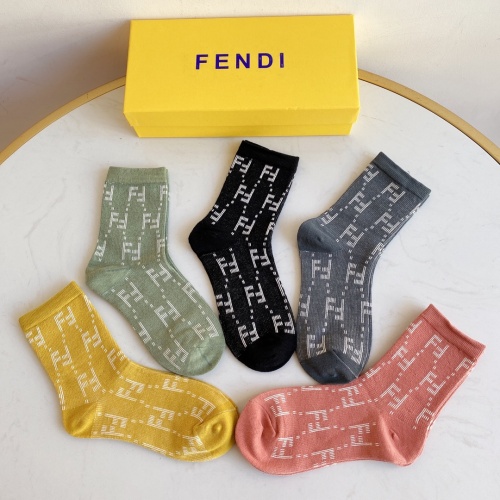 Replica Fendi Socks #934636 $29.00 USD for Wholesale
