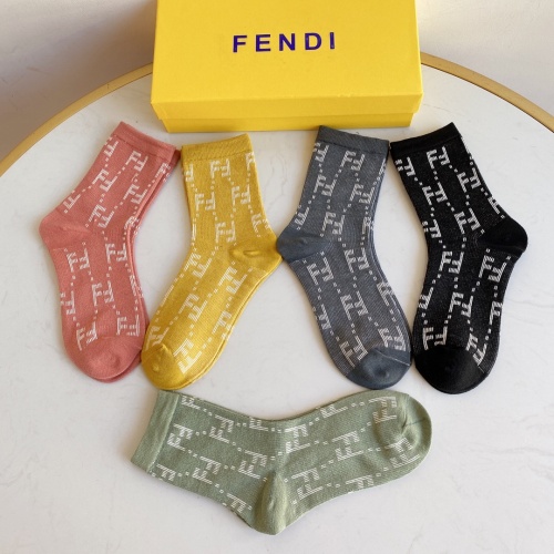 Replica Fendi Socks #934636 $29.00 USD for Wholesale