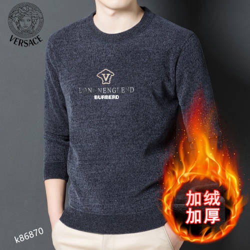 Versace Sweaters Long Sleeved For Men #934801 $48.00 USD, Wholesale Replica Versace Sweaters