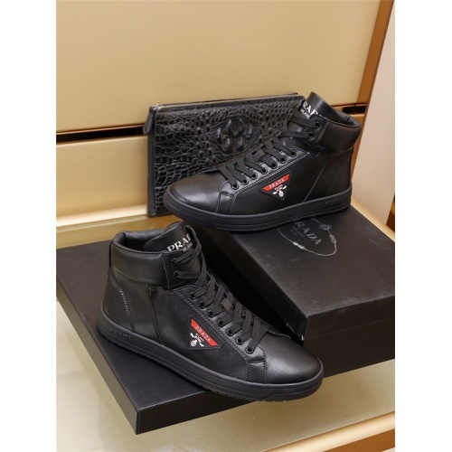 Replica Prada High Tops Shoes For Men #934969 $85.00 USD for Wholesale