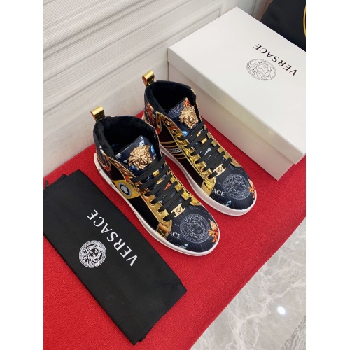 Replica Versace High Tops Shoes For Men #935228 $76.00 USD for Wholesale