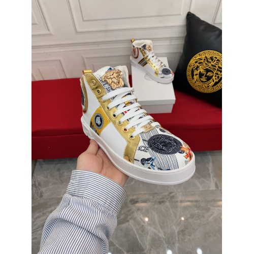 Replica Versace High Tops Shoes For Men #935229 $76.00 USD for Wholesale