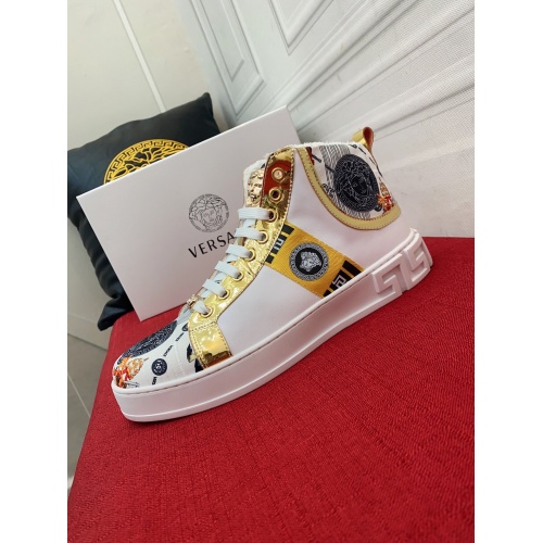 Replica Versace High Tops Shoes For Men #935229 $76.00 USD for Wholesale