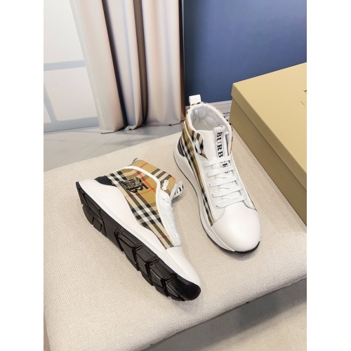Replica Burberry High Tops Shoes For Men #935240 $76.00 USD for Wholesale