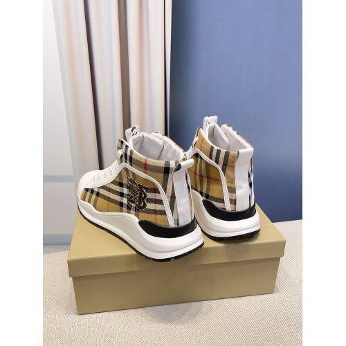 Replica Burberry High Tops Shoes For Men #935240 $76.00 USD for Wholesale