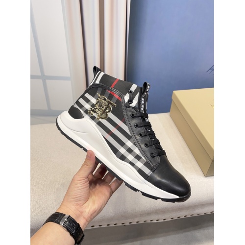 Replica Burberry High Tops Shoes For Men #935241 $76.00 USD for Wholesale