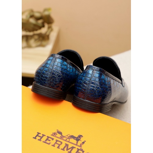 Replica Hermes Leather Shoes For Men #935288 $80.00 USD for Wholesale