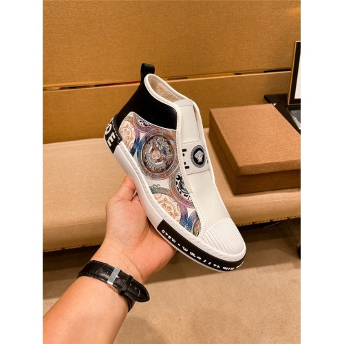Replica Versace High Tops Shoes For Men #935449 $80.00 USD for Wholesale