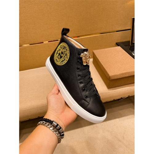 Replica Versace High Tops Shoes For Men #935451 $80.00 USD for Wholesale