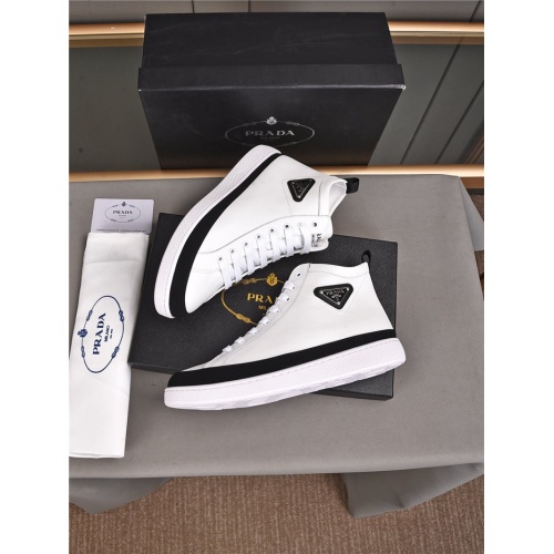 Replica Prada High Tops Shoes For Men #935483 $82.00 USD for Wholesale