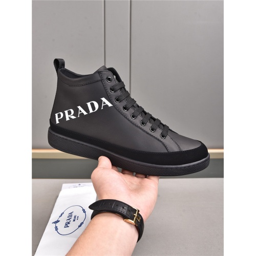 Replica Prada High Tops Shoes For Men #935484 $82.00 USD for Wholesale