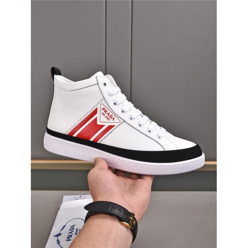 Replica Prada High Tops Shoes For Men #935487 $82.00 USD for Wholesale
