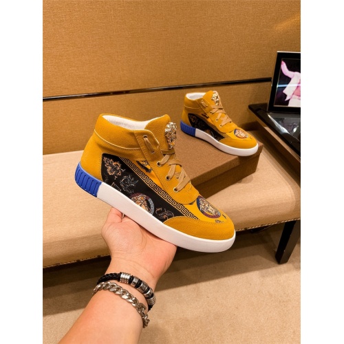 Replica Versace High Tops Shoes For Men #935488 $76.00 USD for Wholesale