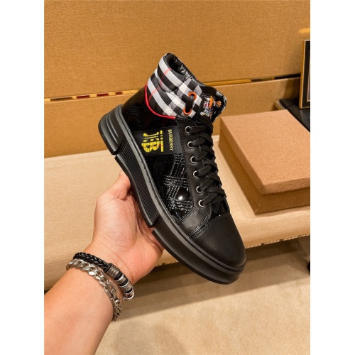 Replica Burberry High Tops Shoes For Men #935491 $80.00 USD for Wholesale