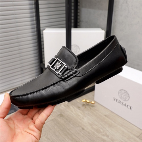 Replica Versace Leather Shoes For Men #936046 $72.00 USD for Wholesale