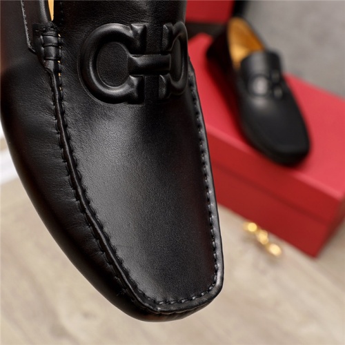 Replica Salvatore Ferragamo Leather Shoes For Men #936049 $72.00 USD for Wholesale