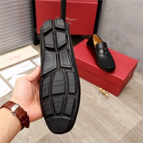Replica Salvatore Ferragamo Leather Shoes For Men #936049 $72.00 USD for Wholesale