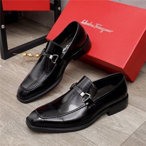 Salvatore Ferragamo Leather Shoes For Men #936050 $92.00 USD, Wholesale Replica Salvatore Ferragamo Leather Shoes