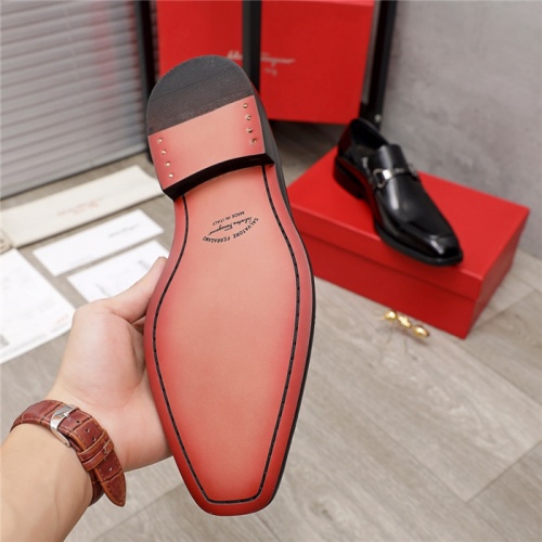 Replica Salvatore Ferragamo Leather Shoes For Men #936050 $92.00 USD for Wholesale