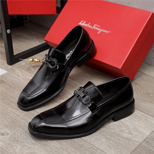 Ferragamo Salvatore FS Leather Shoes For Men #936051