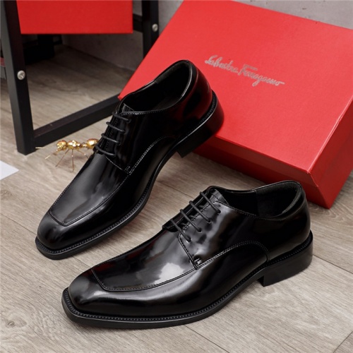 Salvatore Ferragamo Leather Shoes For Men #936052 $92.00 USD, Wholesale Replica Salvatore Ferragamo Leather Shoes