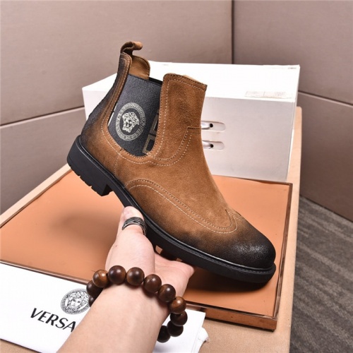 Replica Versace Boots For Men #936143 $112.00 USD for Wholesale