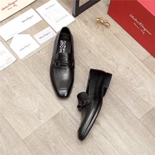 Replica Ferragamo Salvatore FS Leather Shoes For Men #936175 $92.00 USD for Wholesale