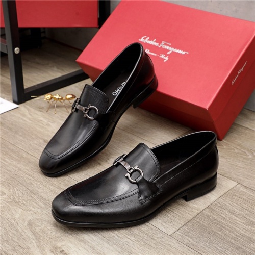 Ferragamo Salvatore FS Leather Shoes For Men #936176