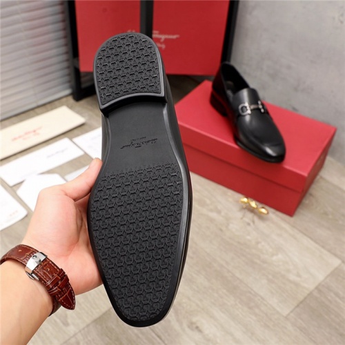 Replica Salvatore Ferragamo Leather Shoes For Men #936176 $92.00 USD for Wholesale